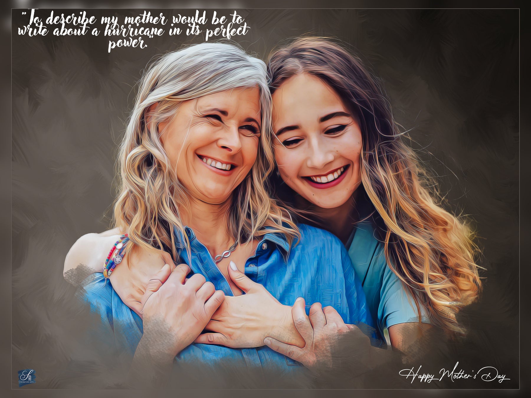 Custom Mothers Day Gift Portrait - Surprise Mom With The Best Gift!