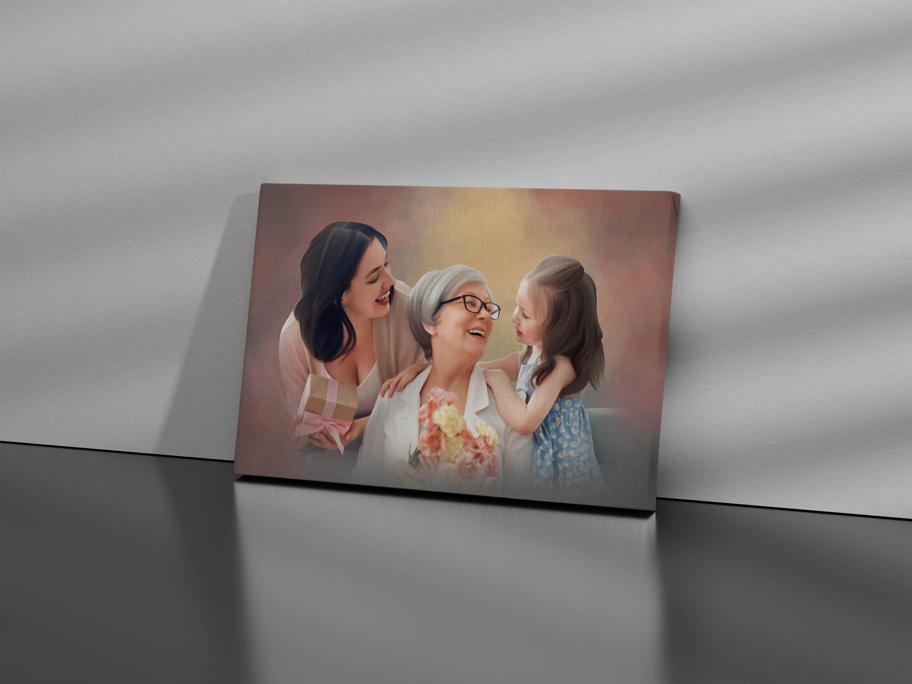 Custom Mothers Day Gift Portrait - Surprise Mom With The Best Gift!