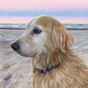 Digital Pet Portrait Painting Signature Arts