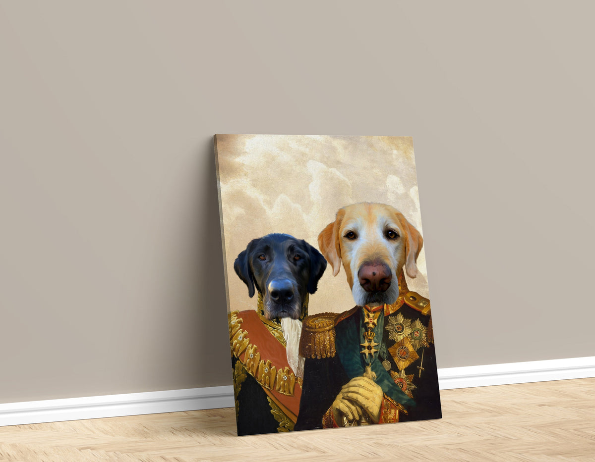 The Commander and the Colonel Pet Portrait Signature Arts